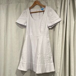 Draper James White Flutter Sleeve Sundress